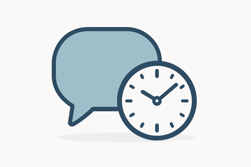 Chat bubble / Clock
