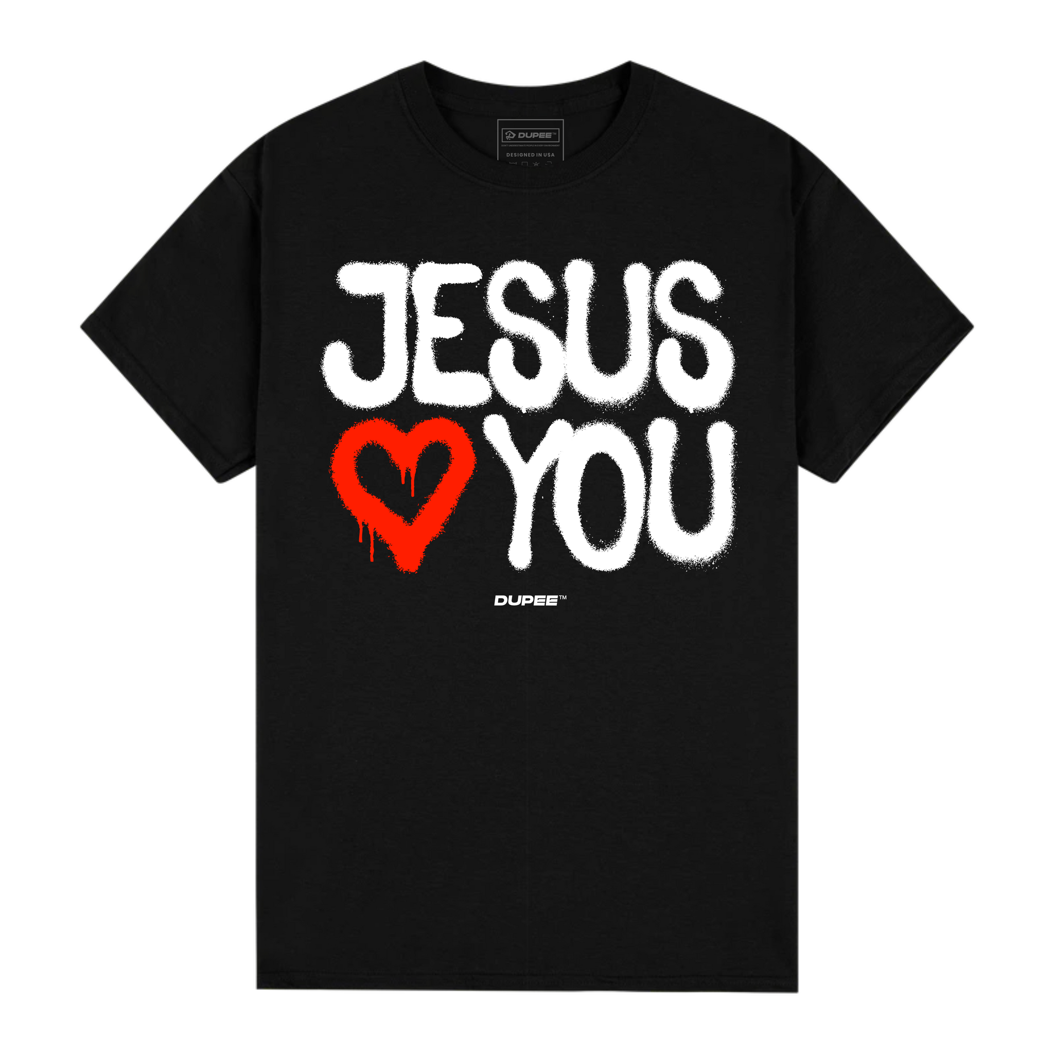 Jesus ♥ You Tee — DUPEE® (Black)