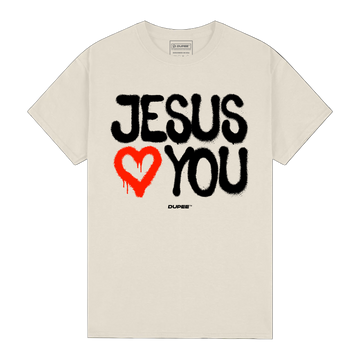 Jesus ♥ You Tee — DUPEE® (Cream)