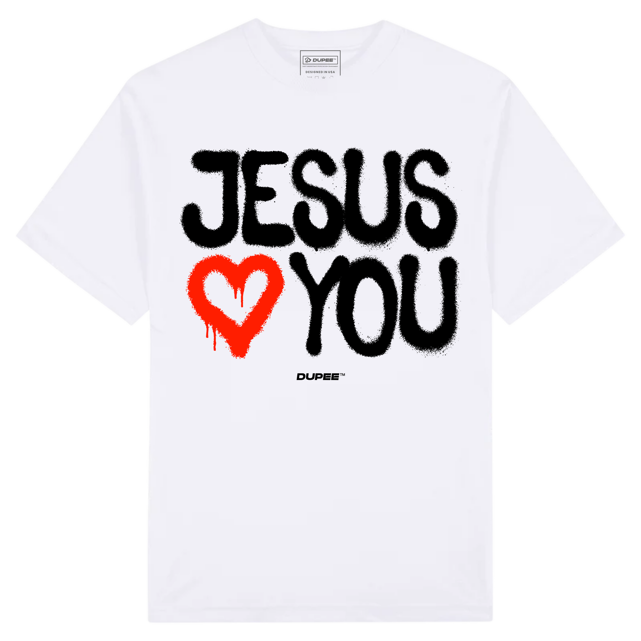 Jesus ♥ You Tee — DUPEE® (White)