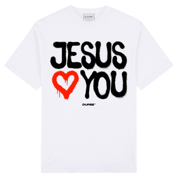Jesus ♥ You Tee — DUPEE® (White)