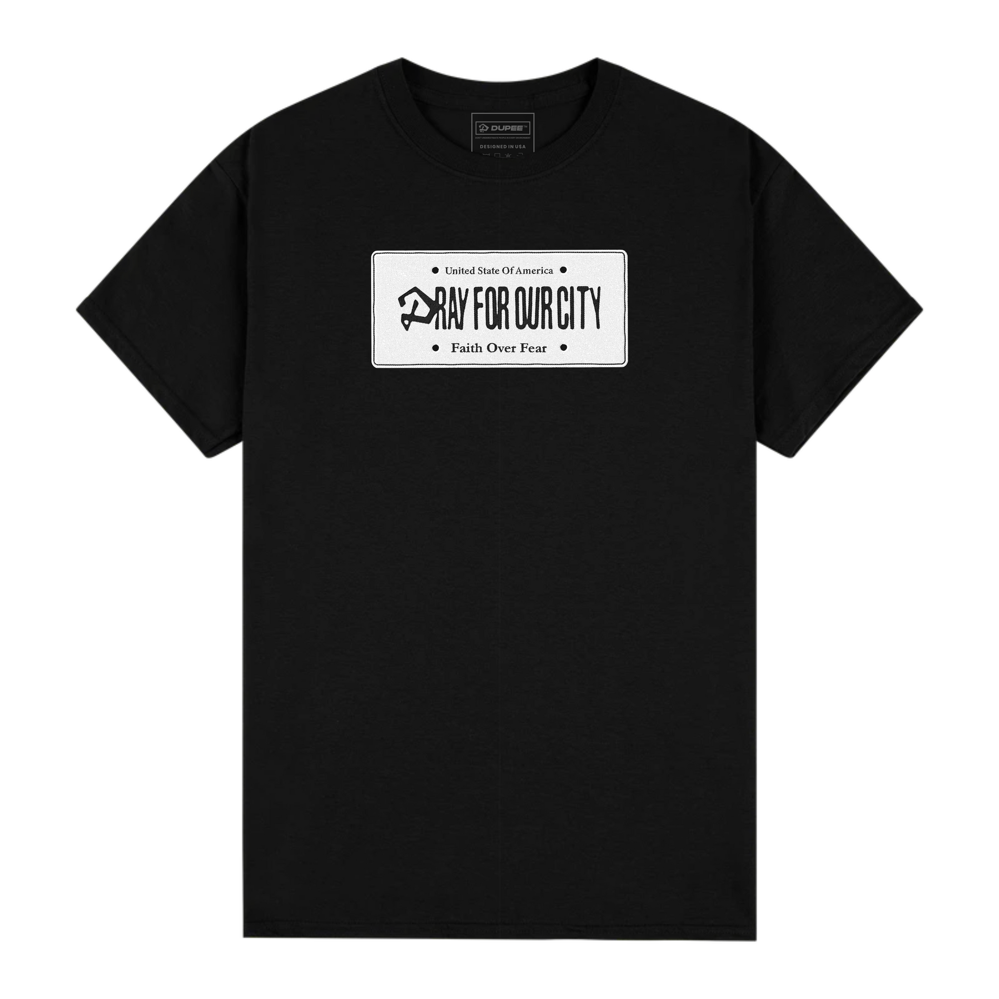 Pray For Our City Tee — DUPEE® (Black)